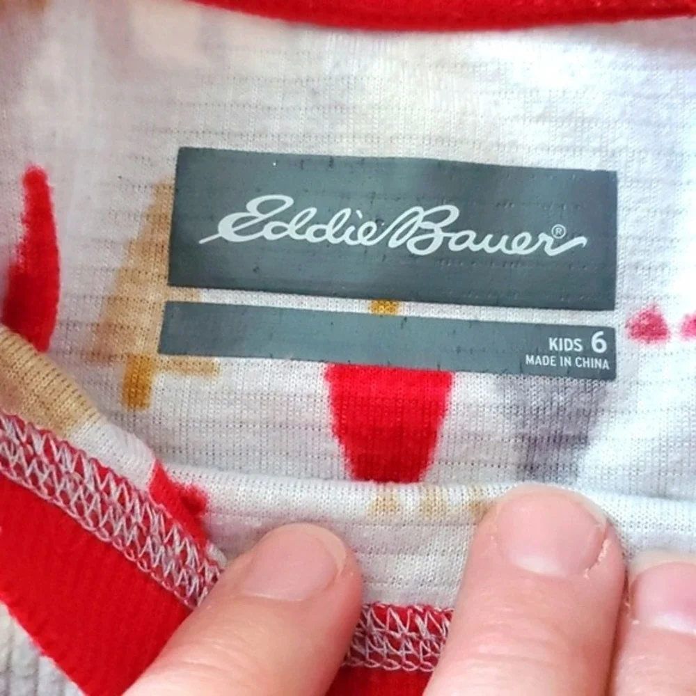 2 Eddie Bauer Waffle Weave Tops Size Kids‎ 6